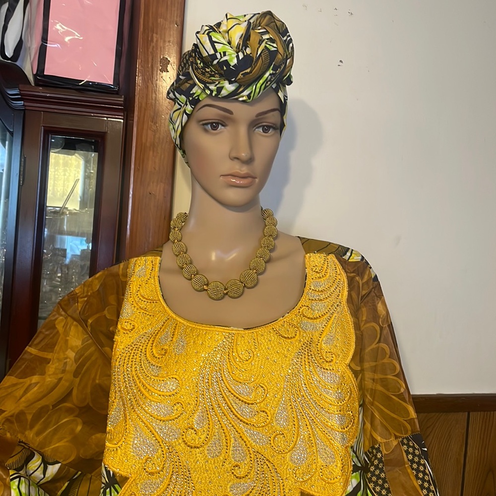 African Dashiki Ankara wrapper Dress